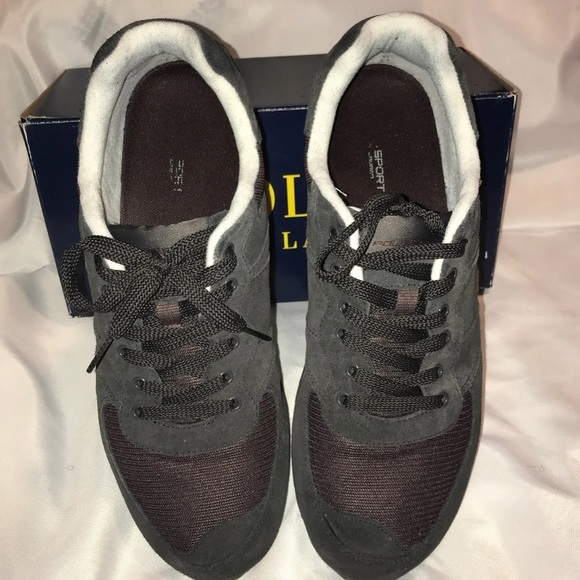 Polo by Ralph Lauren Shoes | Mens Polo Sneakers | Color: Black/Gray | Size: 14 | Missyb423's Closet